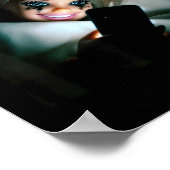 Lustige Puppe Weinendes Gesicht Meme Scrollendes S Poster (Ecke)