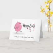 lustige Quarantäne Ostereier Hühner/Hühnermaske ni Karte (Gelbe Blume)