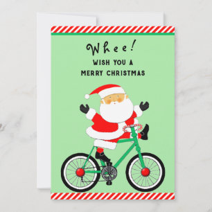 Lustige Radfahren Radfahrer Weihnachten