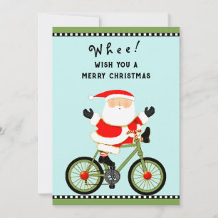 Lustige Radfahren Radfahrer Weihnachten