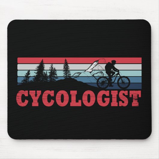 Lustige Radfahrerrente - Cycologist Mousepad (Vorne)