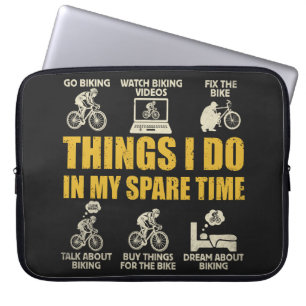 Lustige Radfahrersachen, die ich in meiner Freizei Laptopschutzhülle