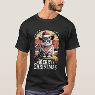 Lustige Ragdoll-Katze Weihnachtsmannmütze Weihnach T-Shirt