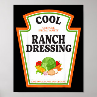 Lustige Ranch-Dressing-Gewürz-Kostüm Poster