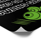 Lustige Rasen Bowling Poster (Ecke)