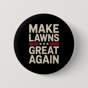 Lustige Rasenmäher-Kunst für Männer Frauen Rasenmä Button
