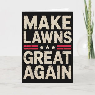 Lustige Rasenmäher-Kunst für Männer Frauen Rasenmä Karte