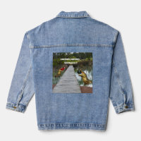 lustige Rasenschalen teilen sich, Dame Denim Jacke