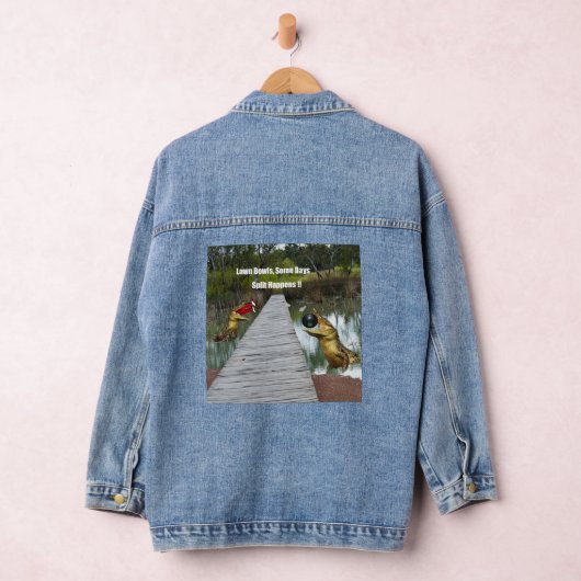 lustige Rasenschalen teilen sich, Dame Denim Jacke (Hangar)