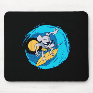 Lustige Ratte Auf Surfbrett Funny Surfing Liebhabe Mousepad