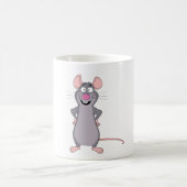 lustige Ratte Kaffeetasse (Mittel)
