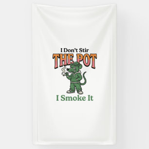 Lustige Ratte Pot Zitat Vintage Gravur Design_1 Banner