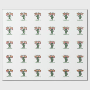 Lustige Ratte Pot Zitat Vintage Gravur Design_1 Geschenkpapier