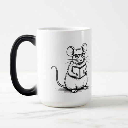 lustige Ratten-Tasse Verwandlungstasse (Links)