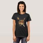 Lustige rauchende Katze Zigarette Kätzchen Meme Du T-Shirt (Vorne ganz)