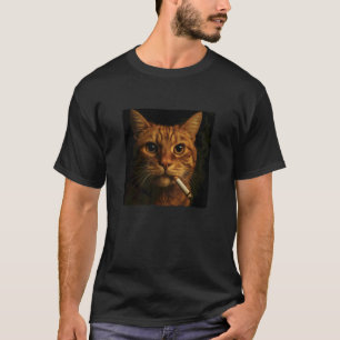 Lustige rauchende Katzen-Meme Lustiges Zigaretten- T-Shirt