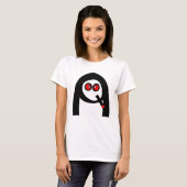 Lustige rauchende Nonne T-Shirt (Vorne ganz)