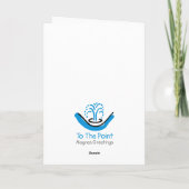 Lustige Rebus-Puzzlespiel-Art danken Ihnen Dankeskarte (Rückseite)