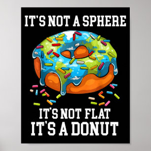 Lustige Redewendung Erdentag Donut Lehrer rette di Poster