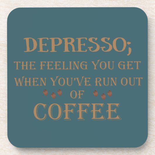 lustige Redewendungen Getränkeuntersetzer (Vorderseite)