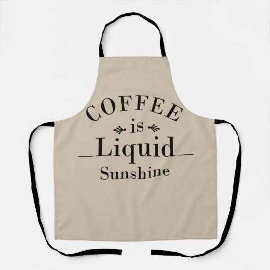 lustige Redewendungen über Kaffee Schürze (Vorderseite)