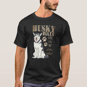 Lustige Regeln für den Besitzer eines Sibirischen  T-Shirt