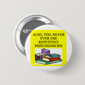 lustige Regeln für Verfasser Button (Vorne & Hinten)