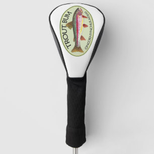 Lustige Regenbogenforelle-Angler Golf Headcover