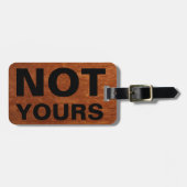 Lustige Reise-Gepäckausgabe | nicht Ihr rustikal Gepäckanhänger (Vorderseite horizontal)