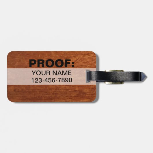 Lustige Reise-Gepäckausgabe | nicht Ihr rustikal Gepäckanhänger (Rückseite horizontal)