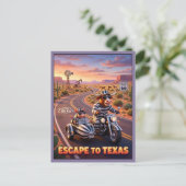 Lustige Reise nach Texas 3D Reise Postkarte (Stehend Vorderseite)