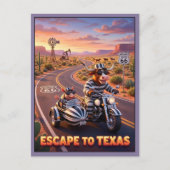 Lustige Reise nach Texas 3D Reise Postkarte (Vorderseite)