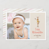 Lustige Ren-Feiertags-Foto-Gruß (Vorne/Hinten)