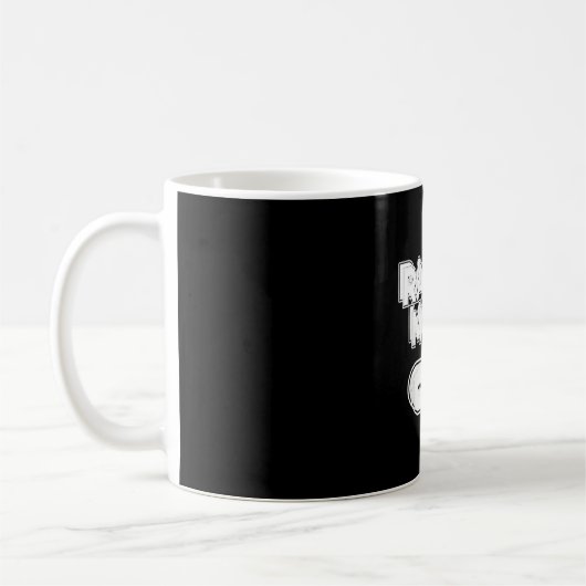 Lustige Rennmodus-Spruch mit Kippschalter Kaffeetasse (Links)
