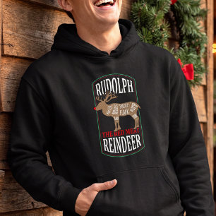 Lustige Rentier-Fleischstücke - Weihnachtsmetzger- Hoodie