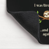 Lustige Rentner-Definitionsfaultier Mousepad (Ecke)