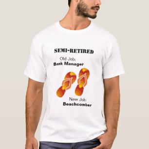 Lustige Rentner Flip Flops Strandwanderer T-Shirt