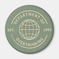 Lustige Retro-Abteilung für Überdenker-Bürohumor
