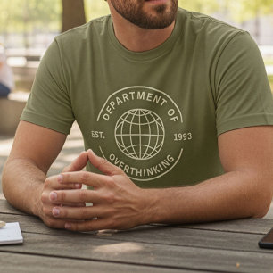 Lustige Retro-Abteilung für Überdenker Introvertie T-Shirt