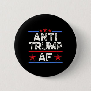 Lustige Retro Anti-Trump Af Button
