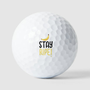 Lustige Retro-Bananen-Partyartikel mit witzigen Sp Golfball