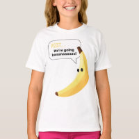 Lustige Retro-Bananen-Partyartikel mit witzigen Sp