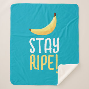 Lustige Retro-Bananen-Partyartikel-Wortspiele Edit Sherpadecke
