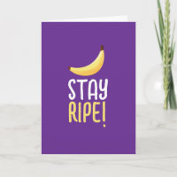 Lustige Retro-Bananen-Partygeschenke Wortspiele Ed