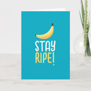 Lustige Retro-Bananen-Partygeschenke-Wortspiele Ed Feiertagskarte