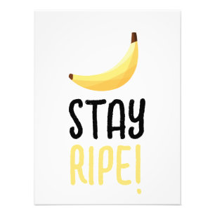 Lustige Retro-Bananen-Partygeschenke-Wortspiele Ed Fotodruck