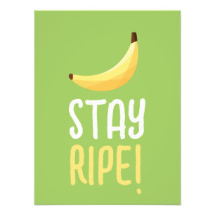 Lustige Retro-Bananen-Partygeschenke-Wortspiele Ed Fotodruck