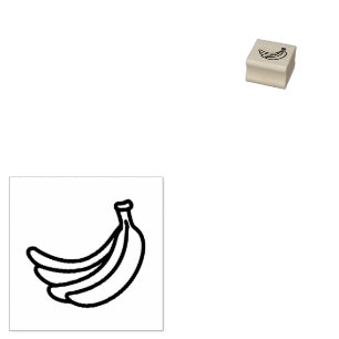 Lustige Retro-Bananen-Partygeschenke-Wortspiele Ed Gummistempel