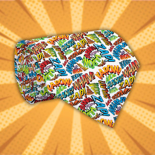 Lustige Retro-Comic-Book-Pop-Art Krawatte