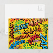 Lustige Retro-Comic-Book-Pop-Art Postkarte (Vorne/Hinten)